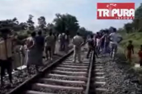 45 years man dies after being hit by train in Tripura
