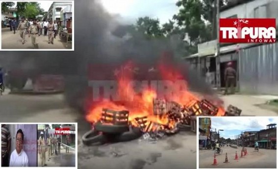 Congress  observes successful strike in Tripuraâ€™s Unakoti District against Congress Office attack by BJP, Protest turns violent, Birjit Sinha says, â€˜Not a single BJP-Cowaa dared to challenge us'