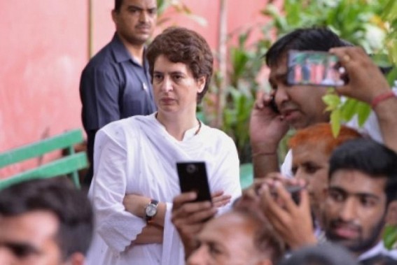 Priyanka hits back at Gangwar over 'job jibe' Priyanka hits back at Gangwar over 'job jibe'