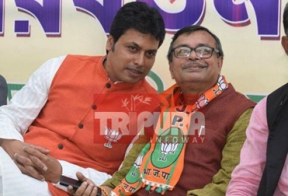 Congress leader Subal Bhowmikâ€™s sympathy for Ratan Lal Nath raised Eyebrows in BJP : Power-tussle between CM Biplab Deb and Minister Ratan Lal hints another â€˜Bibhishanâ€™ in BJP Cabinet ? 