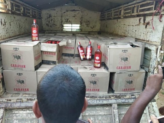 Illegal carriage of liquors busted, 1 arrested 