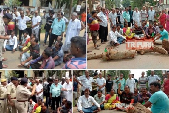 â€˜Kuruskshetraâ€™ in Tripura By-Election ! 5 injured : CPI-M, Congress blocked road demanding arrests of BJP MLA and activists, BJP demands arrests of CPI-M, Congress road-blockers