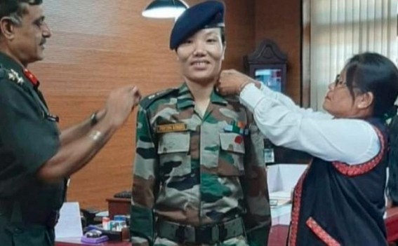 Ponung Doming becomes Arunachal's first woman officer to be appointed as Lieutenant Colonel in Indian Army Ponung Doming becomes Arunachal's first woman officer to be appointed as Lieutenant Colonel in Indian Army