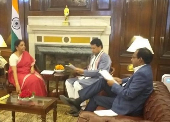 Tripura CM, Union FM discussed Tripura’s economic issues Tripura CM, Union FM discussed Tripura’s economic issues