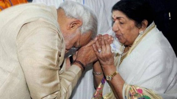 Your arrival has changed India's image: Lata to Modi Your arrival has changed India's image: Lata to Modi