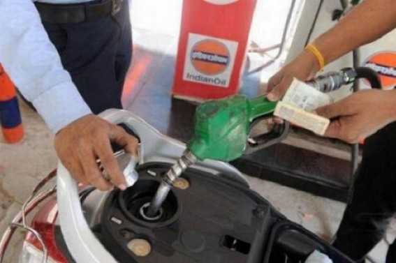 Increasing fuels prices continue to haunt public, causing massive commodity prices : Petrol price shoots up at Rs. 75.02, Diesel Rs. 69.48 in Agartala on Monday
