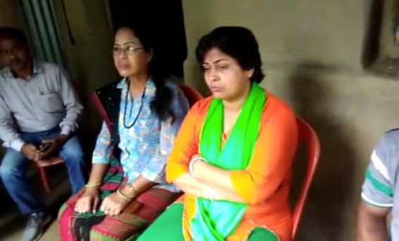 Tripura Women Commission chairperson visits victims' houses who were recently killed in State 