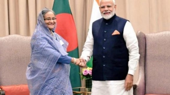 Modi, Hasina meet as India-B'desh ties poised for next level Modi, Hasina meet as India-B'desh ties poised for next level