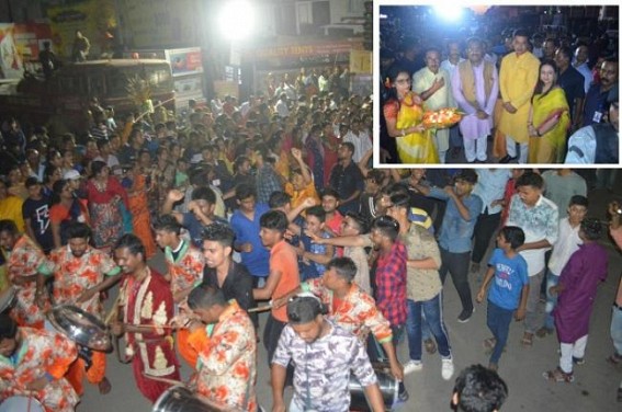 BJP Govt introduced first ever Durga Puja Carnival like West Bengal led by BJP National General Secretary Ram Madhav, CM Biplab Deb BJP Govt introduced first ever Durga Puja Carnival like West Bengal led by BJP National General Secretary Ram Madhav, CM Biplab Deb