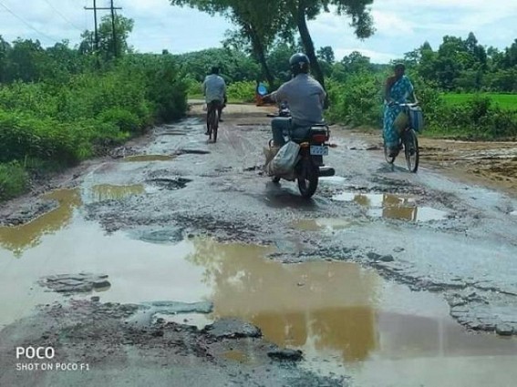 Statewide jerking roadways hit passengers, no maintenance  for long, big-big holes on Highways 