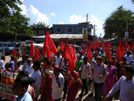 CPI-Mâ€™s massive rally at South Tripura in leader Badal Choudhuryâ€™s support 