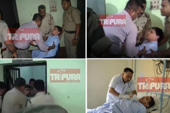 Tripura Police’s brutality shocked public, Retd Justices, HC Lawyers demanded OC Subrata's immediate dismissal, for attacking an ICU patient in Hospital bed : BJP Govt's brutal face exposed after massive failures from all fronts Tripura Police’s brutality shocked public, Retd Justices, HC Lawyers demanded OC Subrata's immediate dismissal, for attacking an ICU patient in Hospital bed : BJP Govt's brutal face exposed after massive failures from all fronts