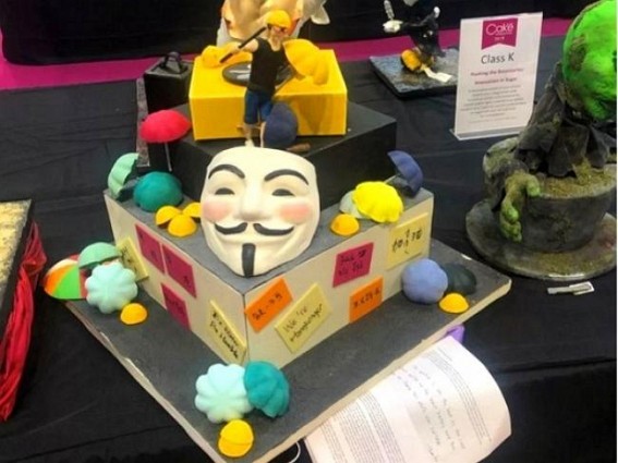HK 'protest' cake disqualified from UK competition HK 'protest' cake disqualified from UK competition