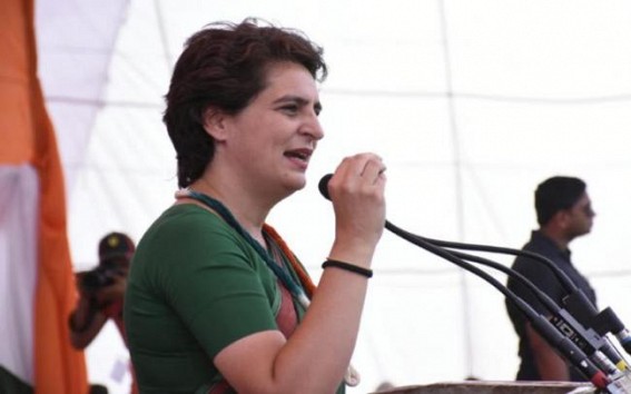 Priyanka takes a dig at Modi on layoffs Priyanka takes a dig at Modi on layoffs