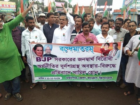 Tripura Congressâ€™s statewide protests against BJPâ€™s anti-people decisions