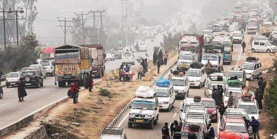 Jammu-Srinagar Highway opens for traffic again