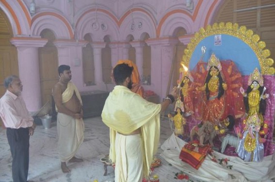 Auspicious Katyayani puja, another form of Durga puja observed on Maha-Astami