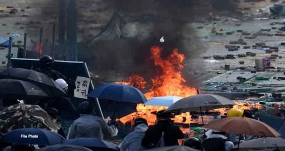 Massive turnout in Hong Kong district polls Massive turnout in Hong Kong district polls