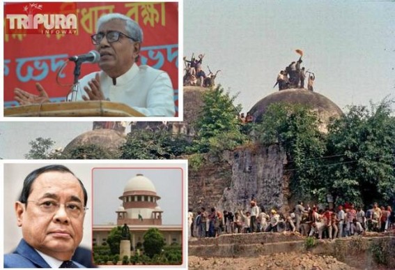 Manik Sarkar blasted Indian Supreme Court's Ajodhya Verdict, accused SC for Violating Constitution in biased Judgement, Criticized ex-CJI Ranjan Gogoi Manik Sarkar blasted Indian Supreme Court's Ajodhya Verdict, accused SC for Violating Constitution in biased Judgement, Criticized ex-CJI Ranjan Gogoi