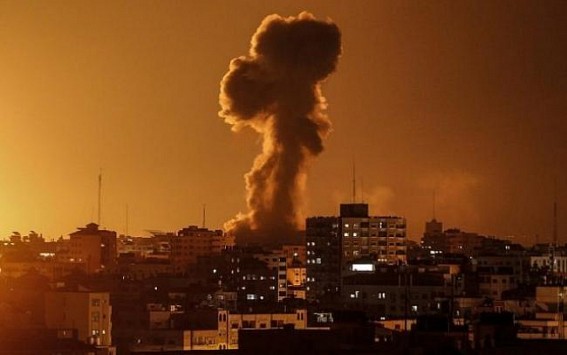 Israel launches airstrikes on Gaza in response to rockets' firing Israel launches airstrikes on Gaza in response to rockets' firing