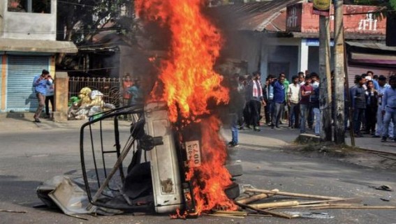 Tension prevails in Bengal amid anti-CAA protests Tension prevails in Bengal amid anti-CAA protests