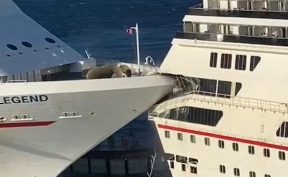 Passengers injured as cruise ships crash into each other