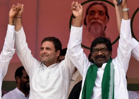 Cong-JMM alliance gives jolt to BJP, on track to form govt