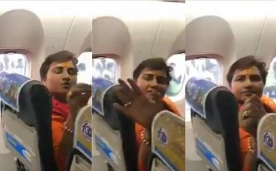 MP Pragya gets into spat with SpiceJet passengers MP Pragya gets into spat with SpiceJet passengers