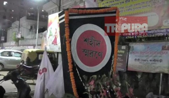 â€˜Saheed Vediâ€™ of SFI vandalized in BJP ruled Tripura