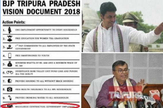 Tension for 36 contractual Engineers in Tripura Diploma Colleges as Govt planned termination : ‘Regularization of Contractual Govt Employees’ promise of Vision Document’ betrayed ! Tension for 36 contractual Engineers in Tripura Diploma Colleges as Govt planned termination : ‘Regularization of Contractual Govt Employees’ promise of Vision Document’ betrayed !