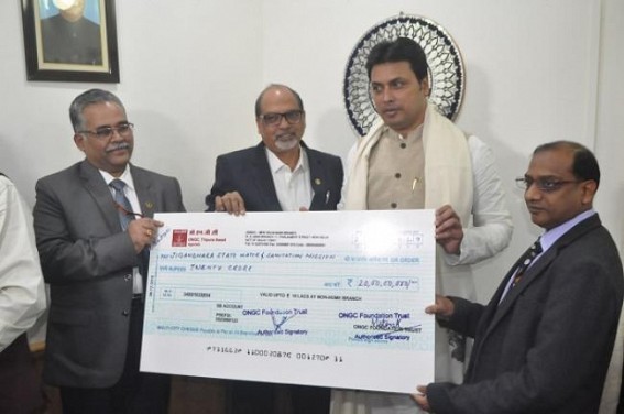 ONGC allocates Rs. 25 crores for Swachh Bharat project in Tripura ONGC allocates Rs. 25 crores for Swachh Bharat project in Tripura