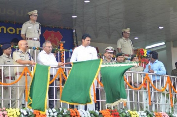 CM flags off Beat Patrolling 2-wheelers for Tripura Police, 261 Bikes distributed 