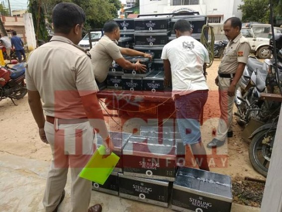 East Agartala Police Caught Auto Driver Red-Handed while smuggling Foreign liquors, produced before court  