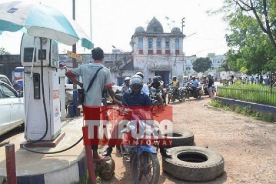 Fuel price in Agartala recorded Rs. 75.18 on Wednesday