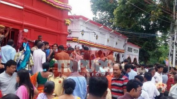 Tripura Sundari Temple witnessed throngs of devotees on auspicious Maha-Astami