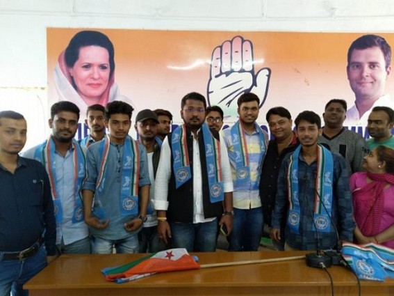 Students join NSUI leaving ABVP, SFI Students join NSUI leaving ABVP, SFI