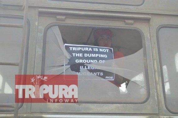 Anti-CAB protests affects normal life in Tripura, Other NE states Anti-CAB protests affects normal life in Tripura, Other NE states