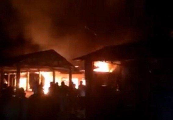 3 big markets in South Tripura burnt