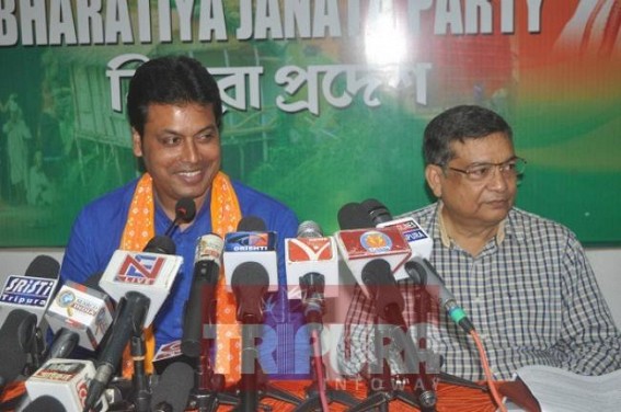 JUMLA 2019 : Tripura’s Motormouth congratulates Modi for Election-Manifesto, says, ‘No party can make manifesto like BJP JUMLA 2019 : Tripura’s Motormouth congratulates Modi for Election-Manifesto, says, ‘No party can make manifesto like BJP