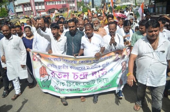 Congress candidate Ratan Das submitted nomination for Tripura by-election Congress candidate Ratan Das submitted nomination for Tripura by-election