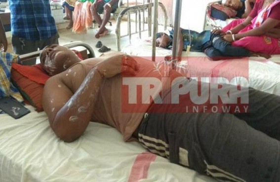 Explosion in chemistry lab of Dharmanagar Govt College, 5 injured Explosion in chemistry lab of Dharmanagar Govt College, 5 injured