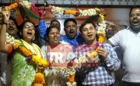â€˜Agni Kanyaâ€™ celebrating her MP(?) seat since 2 days, no official announcement from Delhi