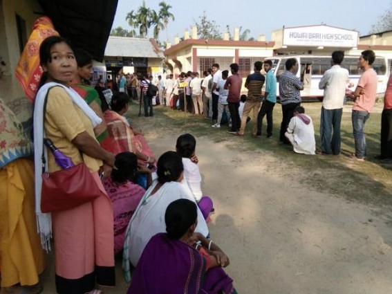 Voting completed in Northeast states, Tripura sought 1 re-polling Voting completed in Northeast states, Tripura sought 1 re-polling