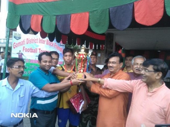 Football tournament organized by Assam Rifles