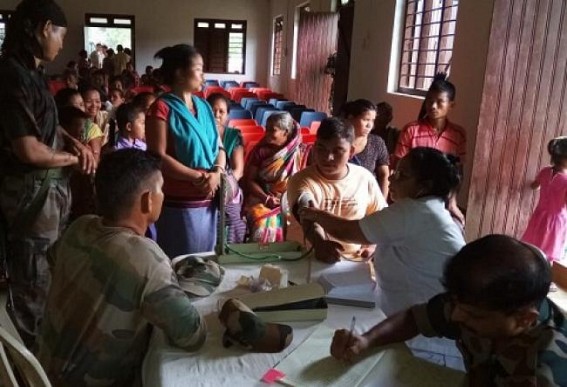 Assam Rifles conducted Anti-malaria campaigning at Gandacherra