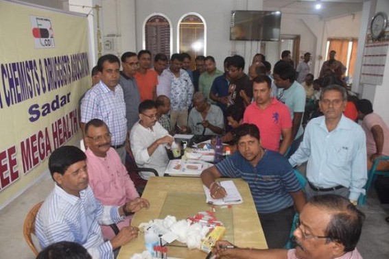 Tripura Chemists & Druggists Association organized Mega Health camp 