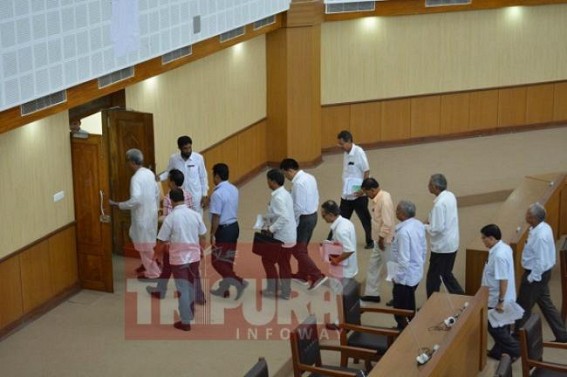 Uproars in Tripura Assembly over proposed bill to empower Police under ESMA, 1968, Opposition walked out Uproars in Tripura Assembly over proposed bill to empower Police under ESMA, 1968, Opposition walked out