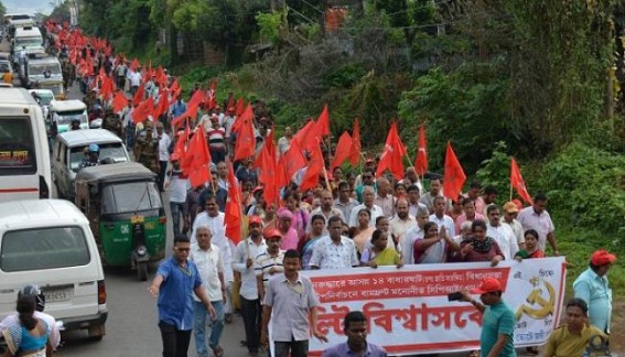 CPI-M's massive rally ahead of by-election in Badharghat constituency 