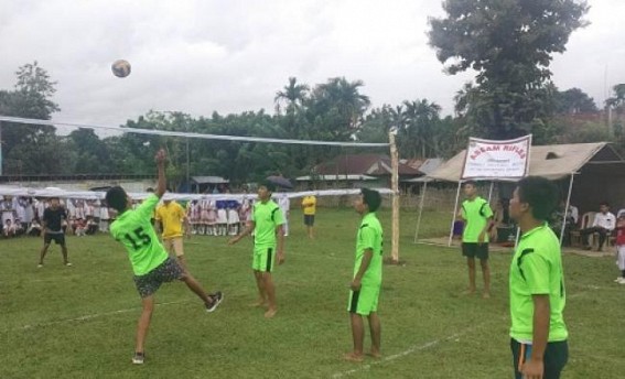 Friendly Volleyball match organized by Assam Rifles