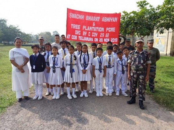 Assam Rifles organized â€˜Swachh Bharat Abhiyanâ€™